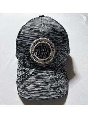 Robin Ruth Jamaica Black Gray Heathered Baseball Cap Adjustable Streetwear Hat